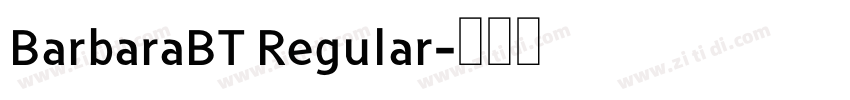 BarbaraBT Regular字体转换